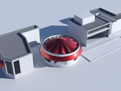 Stores Free low-poly 3D model