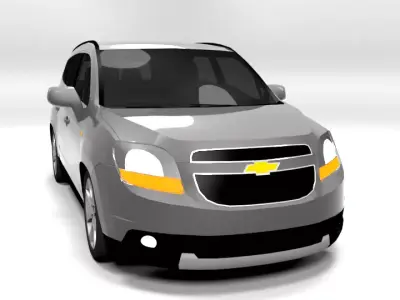 CHEVROLET ORLANDO 2012 LOWPOLY Low-poly 3D model