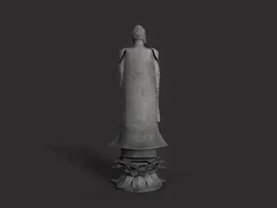 Vietnamese Buddhist Buddha Statue 3D model