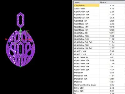 Snake Head-Inspired Luxury Pendant 3D print model