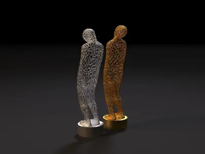 Figures in the form of men 3D print model