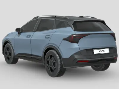 Kia Sportage 2025 Low-poly 3D model