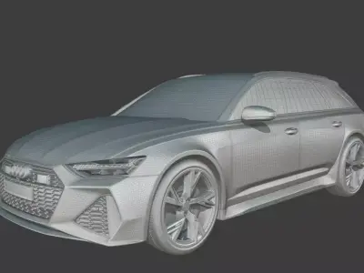 Audi RS6 Avant High detailed 3D model