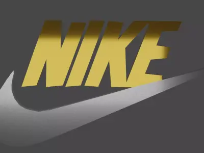 Nike 3d Logo Low-poly 3D model