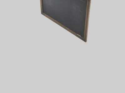 Chalkboard Wall Low-poly 3D model