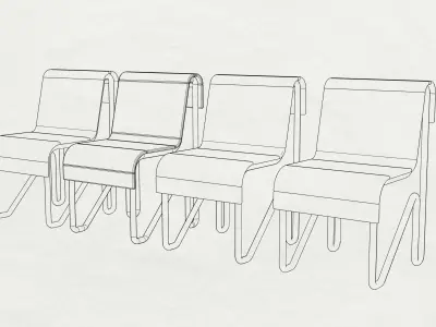 Chair 001 3D model