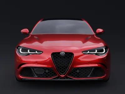 Alfa Romeo Giulia quadrifoglio 2024 3D model 3D model