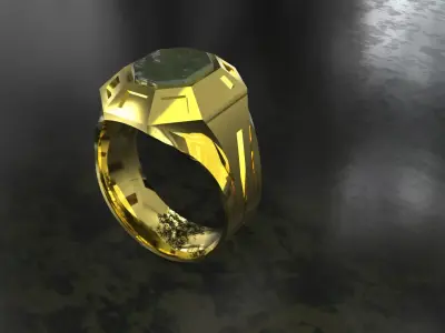 A ring designed in Rhino inspired from Asgard  3D print model