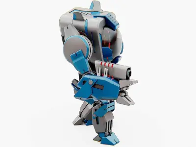 DROID PYROUS  Rigged for Unreal Engine - Unity - MIXAMO 3D model