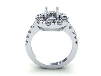 Creative Woman Wedding Ring 377 3D print model