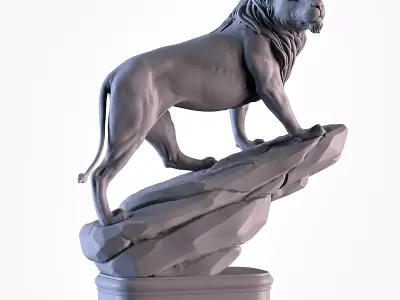 Lion the King 3D print model