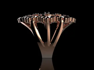 Modern Ring 3D print model order