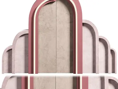 Panel checkered cloud 3D model