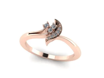 Jewelry Diamond Ring 3D Print Model 3D print model 23