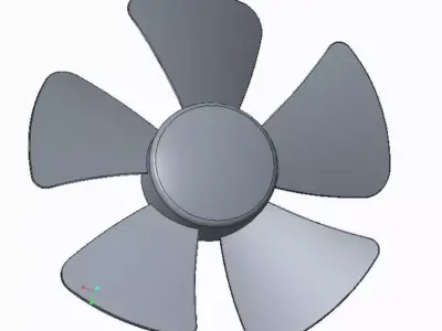 An 3D axial fan 3D print model