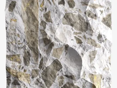 182-RockPanel sandstone rock wall 3D model