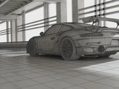 Porsche 911 gt3rs high quality model  3D model