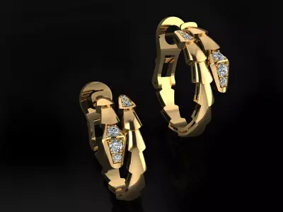 Serpenti Earrings  3D print model