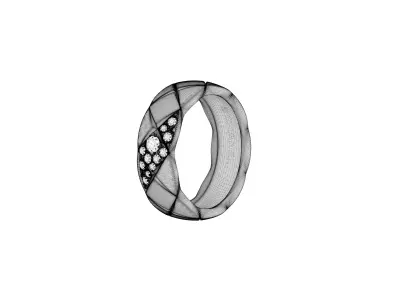 CHANEL - COCO CRUSH - DIAMOND BAND 3D print model