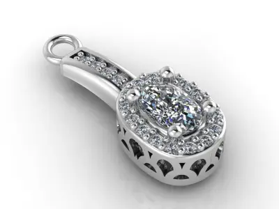 Mini Set Ring Pendant Earrings STL 3DM Womens Jewelry 3D print model