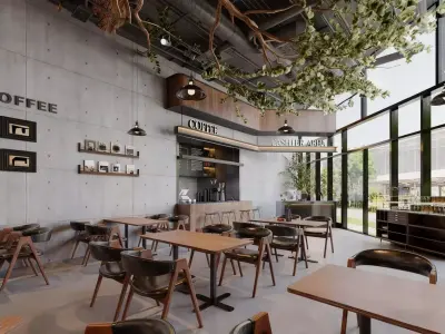 Coffee shop 3D model