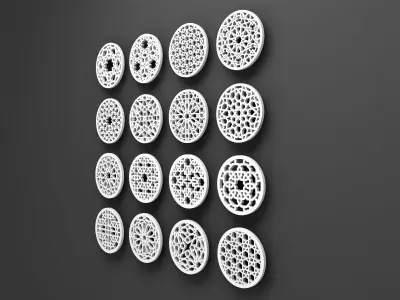 Arabic Pattern Decorative 3D model