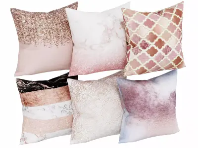pillow set 01 3D model purchase
