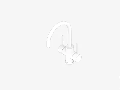Sink Tap Set - Luxury - Sleek Low-poly 3D model