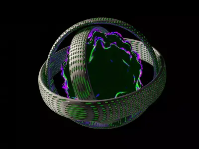 Animated Scifi Core Free low-poly 3D model