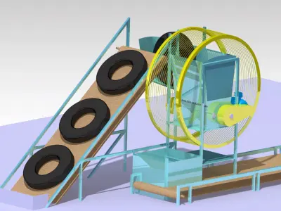 Shredder tyre 3D model