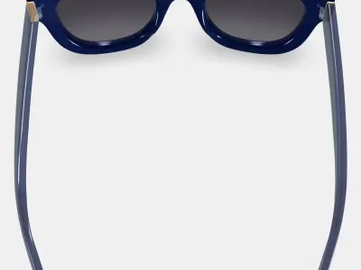Gemma Sunglasses in Lapis Crystal Low-poly 3D model