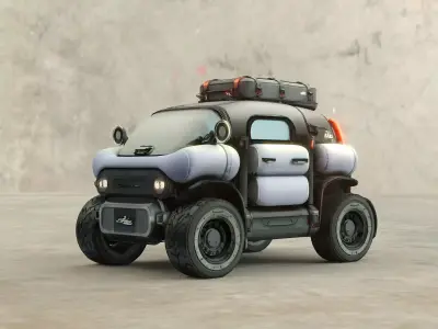 Futuristic Off-Road Concept Vehicle 3D model
