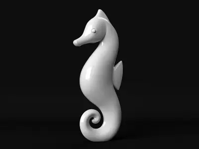 Seahorse 3D print model