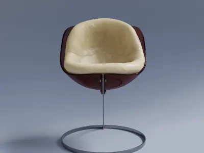 Designer sphere chair 3D model