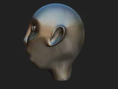Monkey Head 3D Model Low-poly 3D model