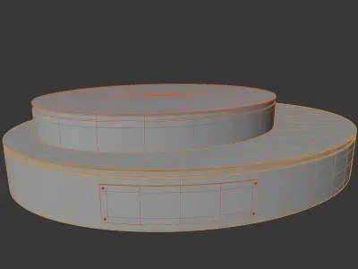 Black and Gold Trophy luxury  Award Base 3D model