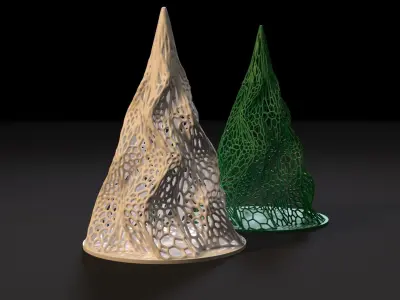 Christmas tree 3D print model 3