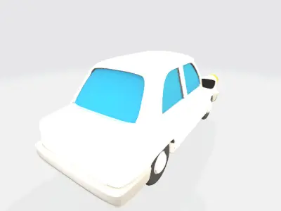 Lowpoly car Low-poly 3D model order