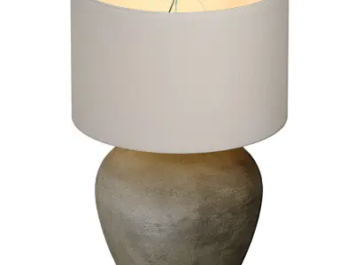 Rustic Southwest Country Nightstand bedside Provence Table Lamp  3D model