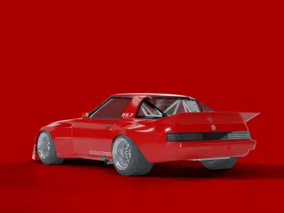 Mazda RX-7 SA22C IMSA 3D model 3D model