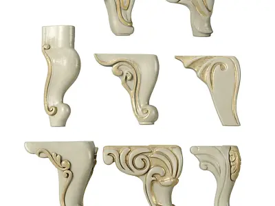 Classic small legs 3D model