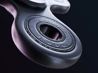 Fidget Spinner Low-poly 3D model