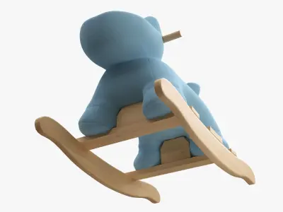 Crocodile baby rocking chair 3D model