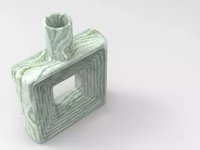 Quare Vase Low-poly 3D model