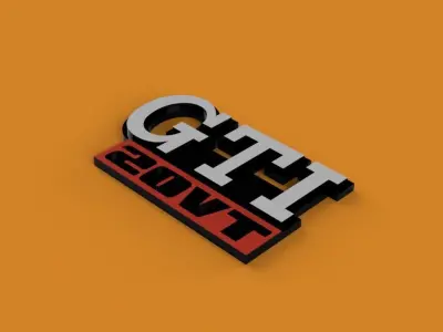 GTI 20VT golf monogramme  3D print model