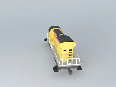 UNION PACIFIC DIESEL ENGINE 3D model