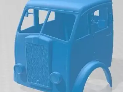 Seddon Mk5 Dropside 1948 Printable Body Cabin Truck 3D print model