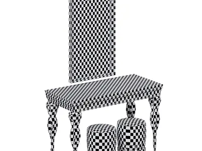 luxor-makeup-table by elve luxury 3D model