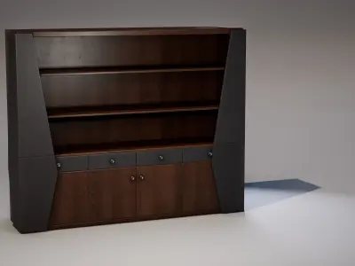 Shelf 02 Low-poly 3D model