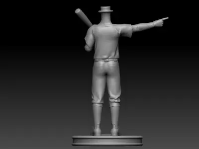 3D Printable Baseball player Bubble Head 3D print model